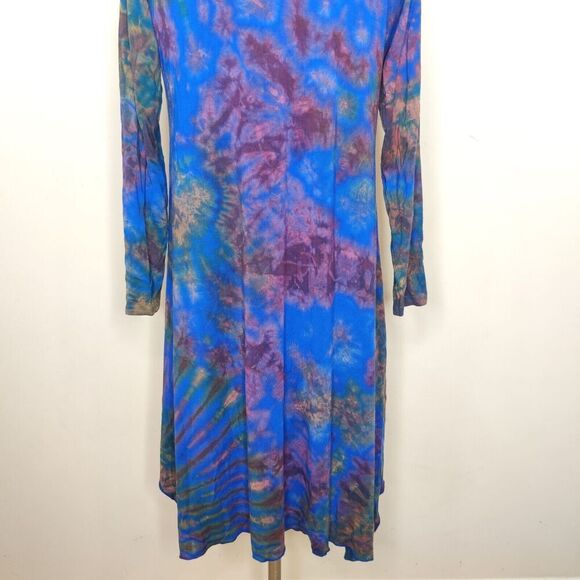 Je T'aime Tie Dye Dress Long Sleeve Stretch Knit - Picture 7 of 9